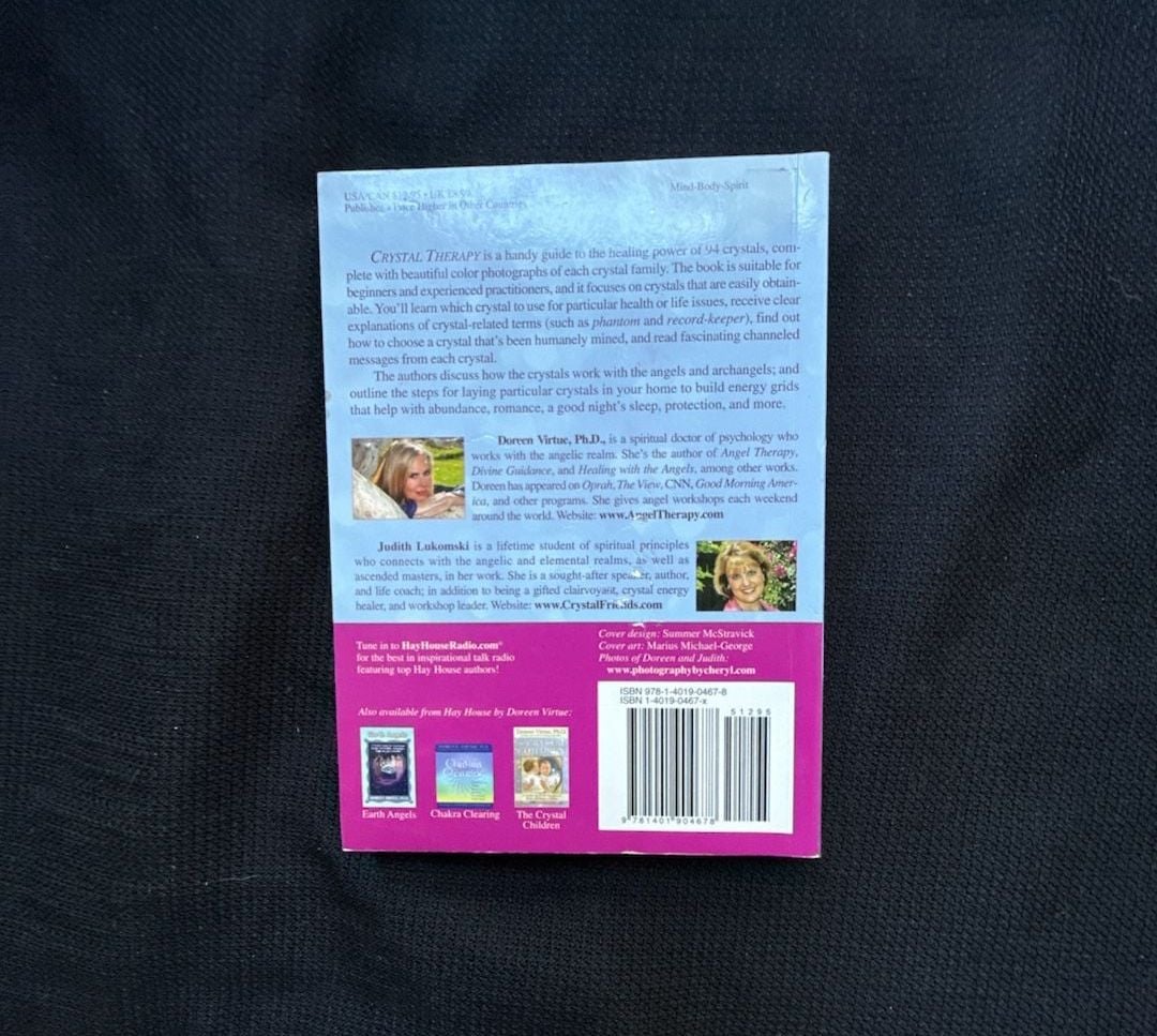 Hay House Crystal Therapy Book by Doreen Virtue Paperback 3