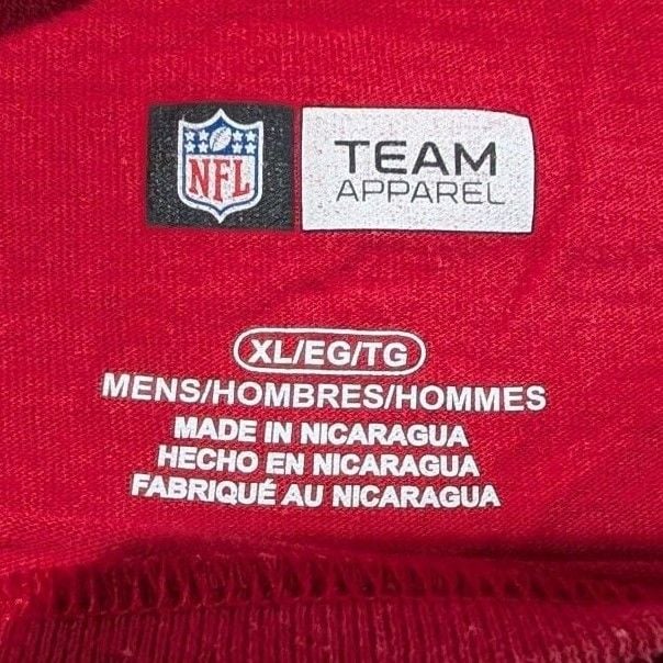 NFL Team Apparel Tampa Bay Buccaneers Tom Brady 12 T-Shirt Size XL Red 3