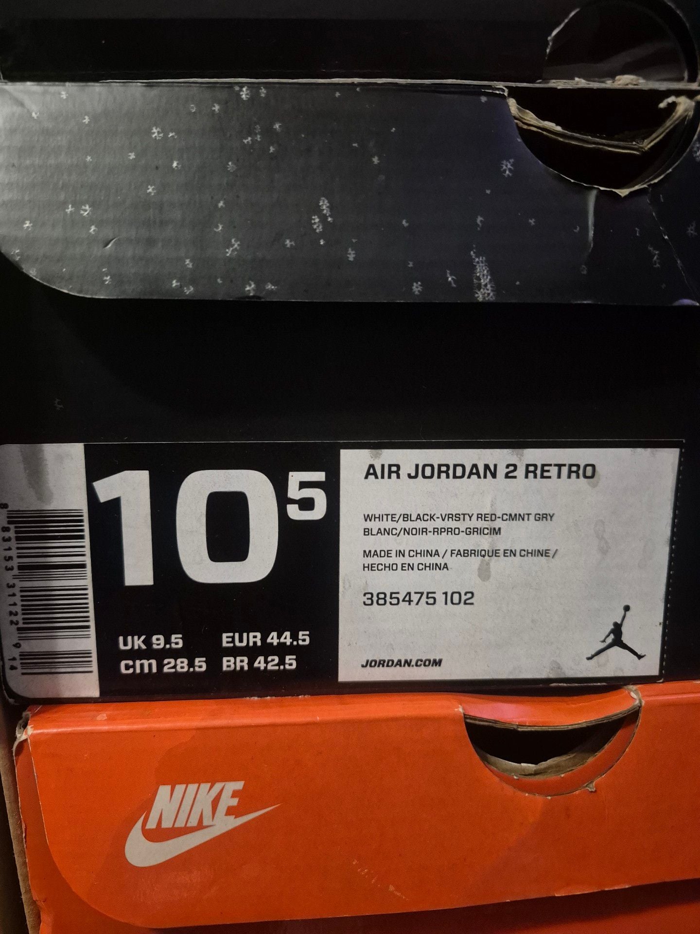 Nike Air Jordan 2 Retro Chicago Home White Red 9