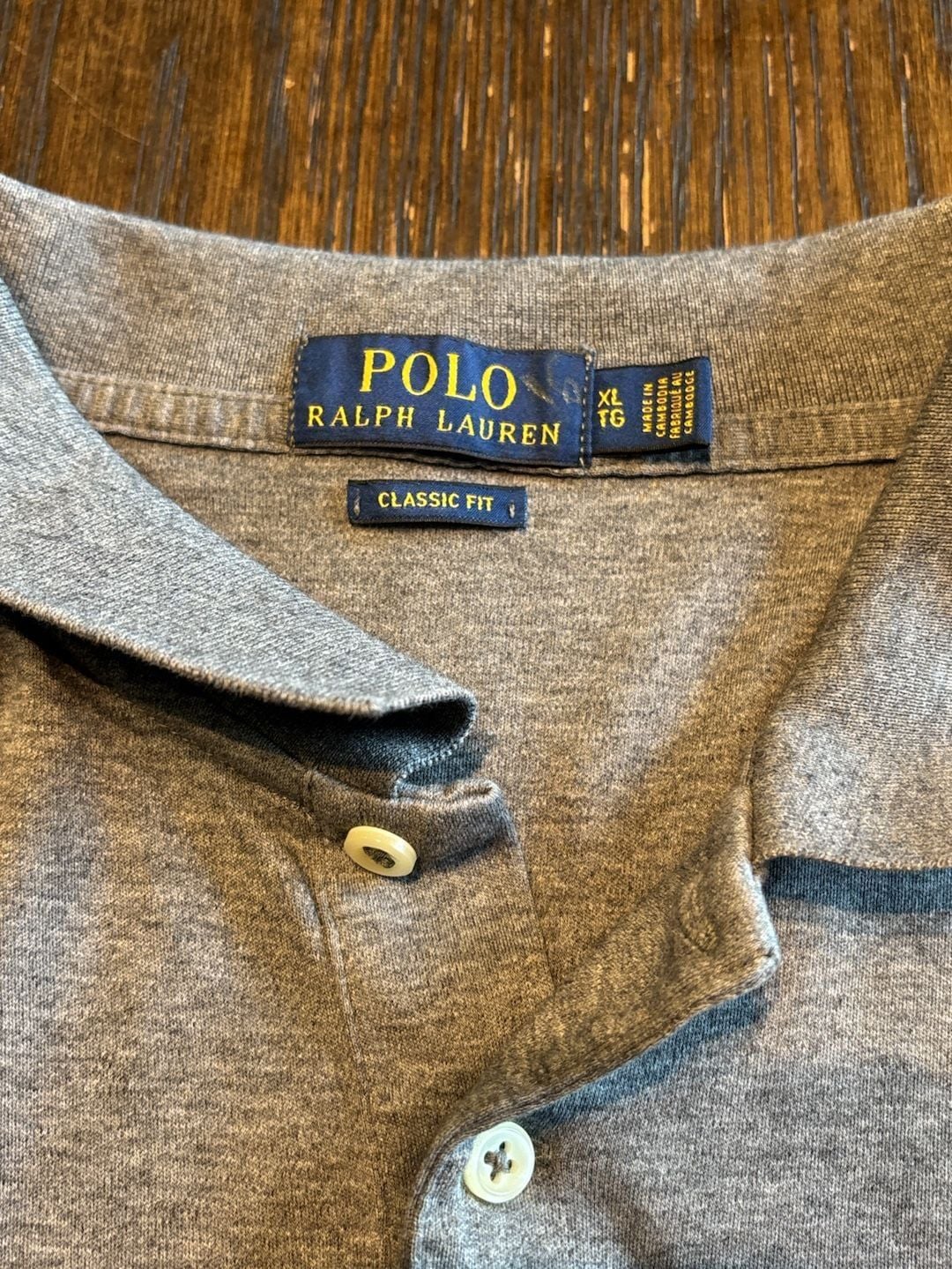 Polo Ralph Lauren Men's Classic Fit Short Sleeve Polo Shirt Gray Size XL 8