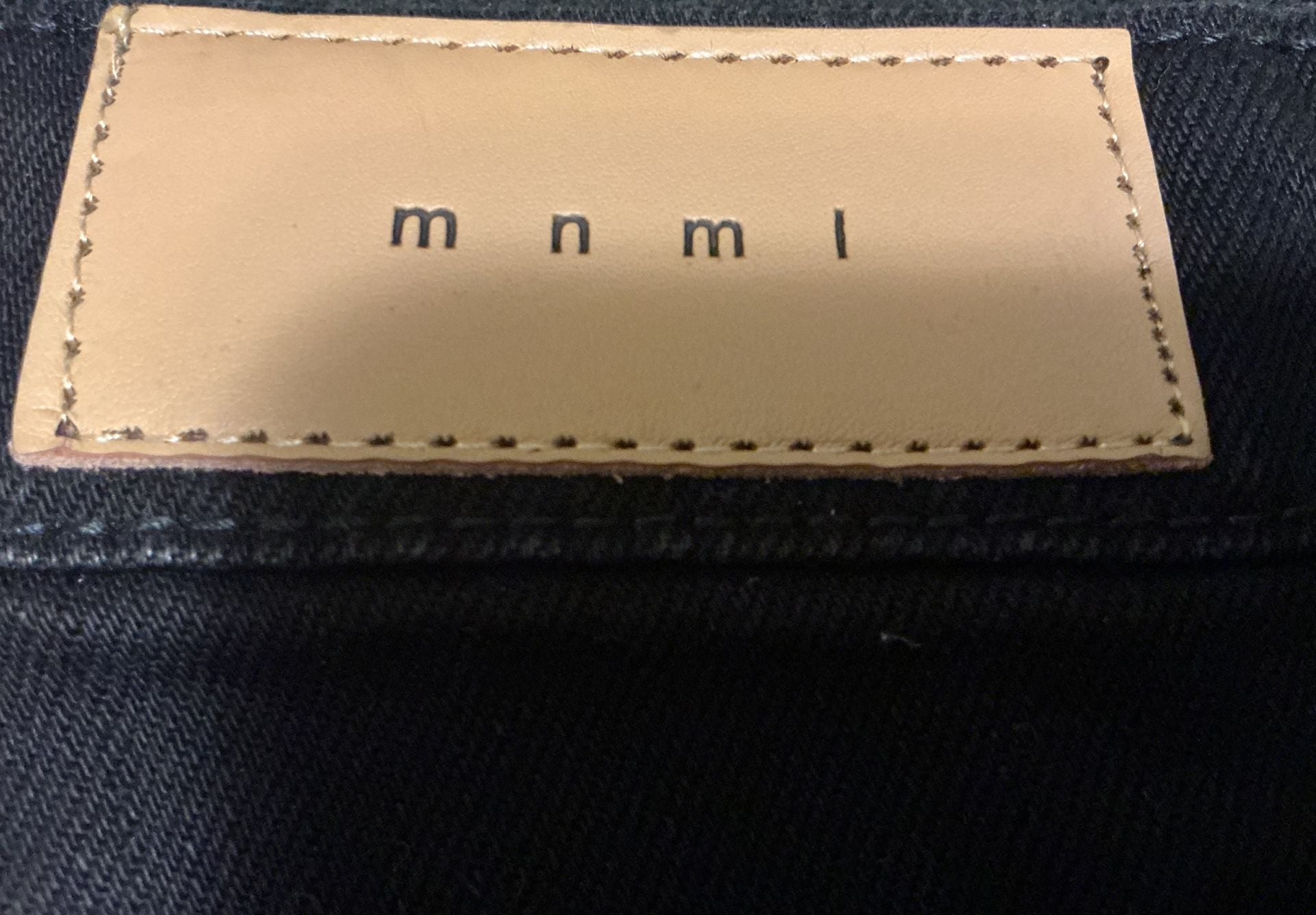 MNML Black Multi-Fabric Patchwork Distressed Denim Jeans 12