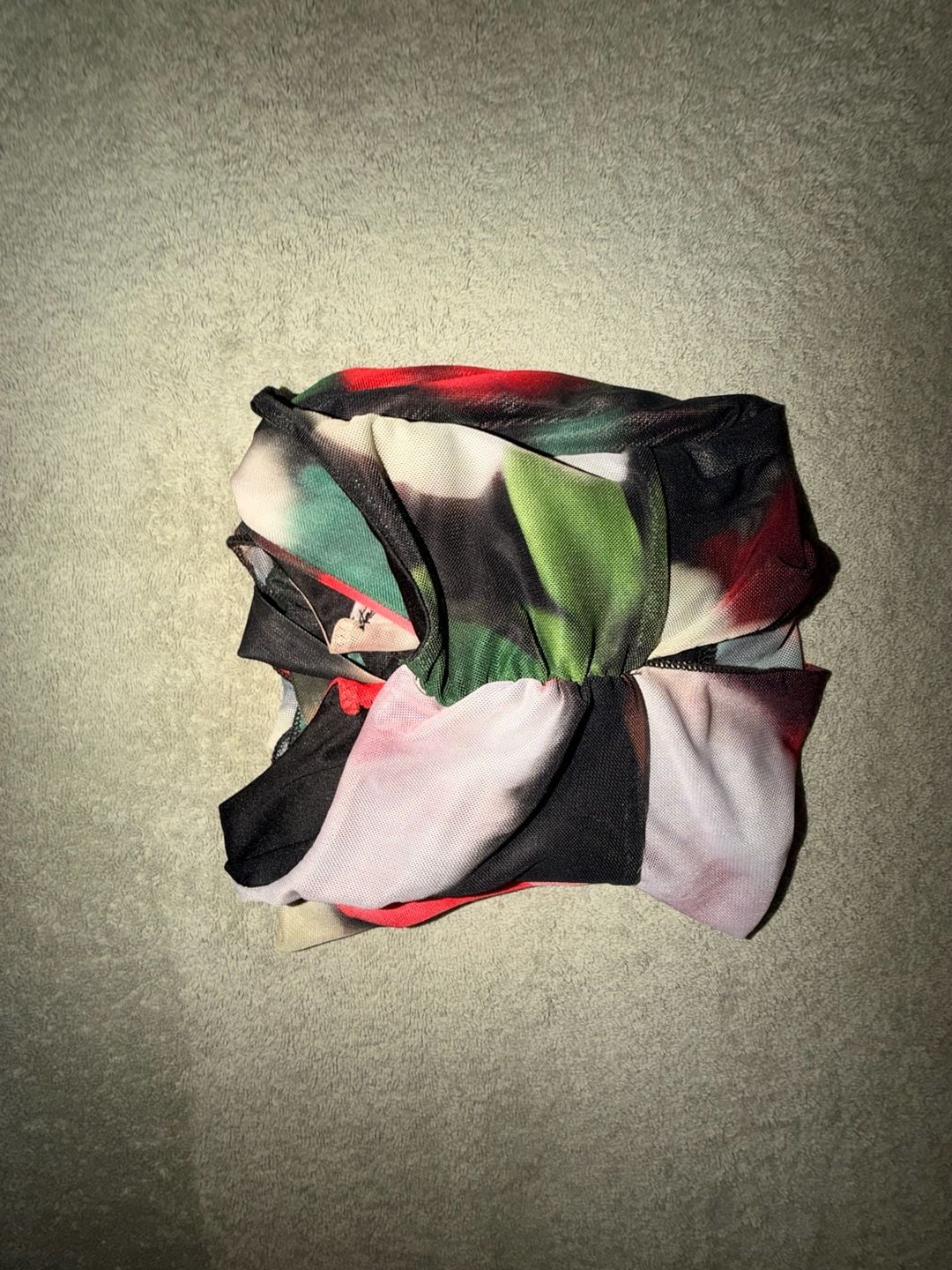 Mesh Halter Floral Print Asymmetric Hem Top Y2K Aesthetic 14