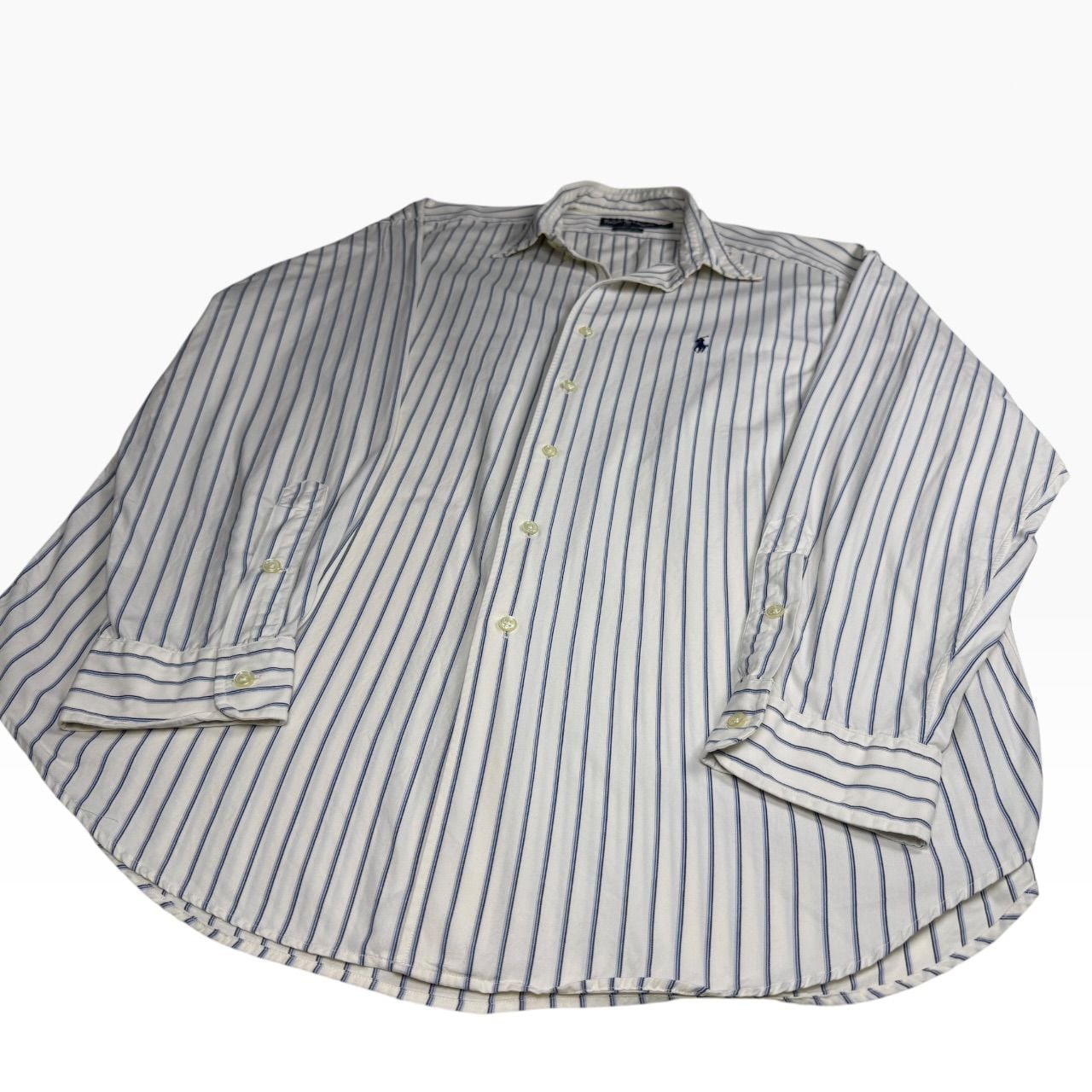 Ralph Lauren Marlowe Striped Button Down Shirt XL 100% Cotton 4