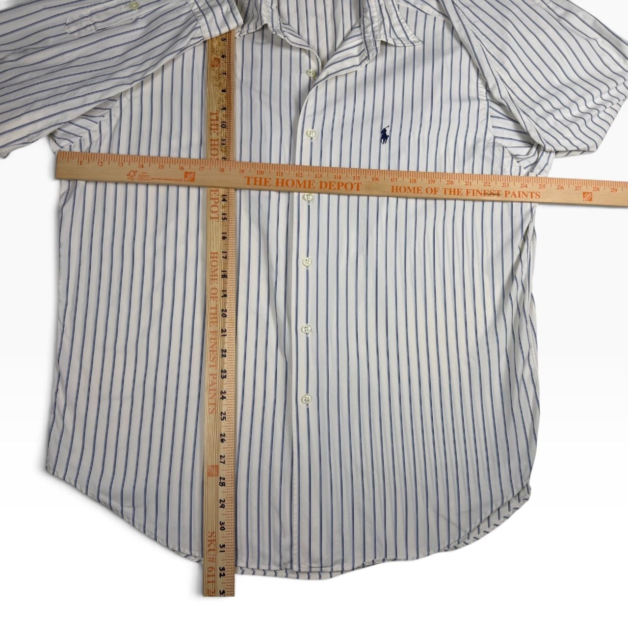 Ralph Lauren Marlowe Striped Button Down Shirt XL 100% Cotton 6