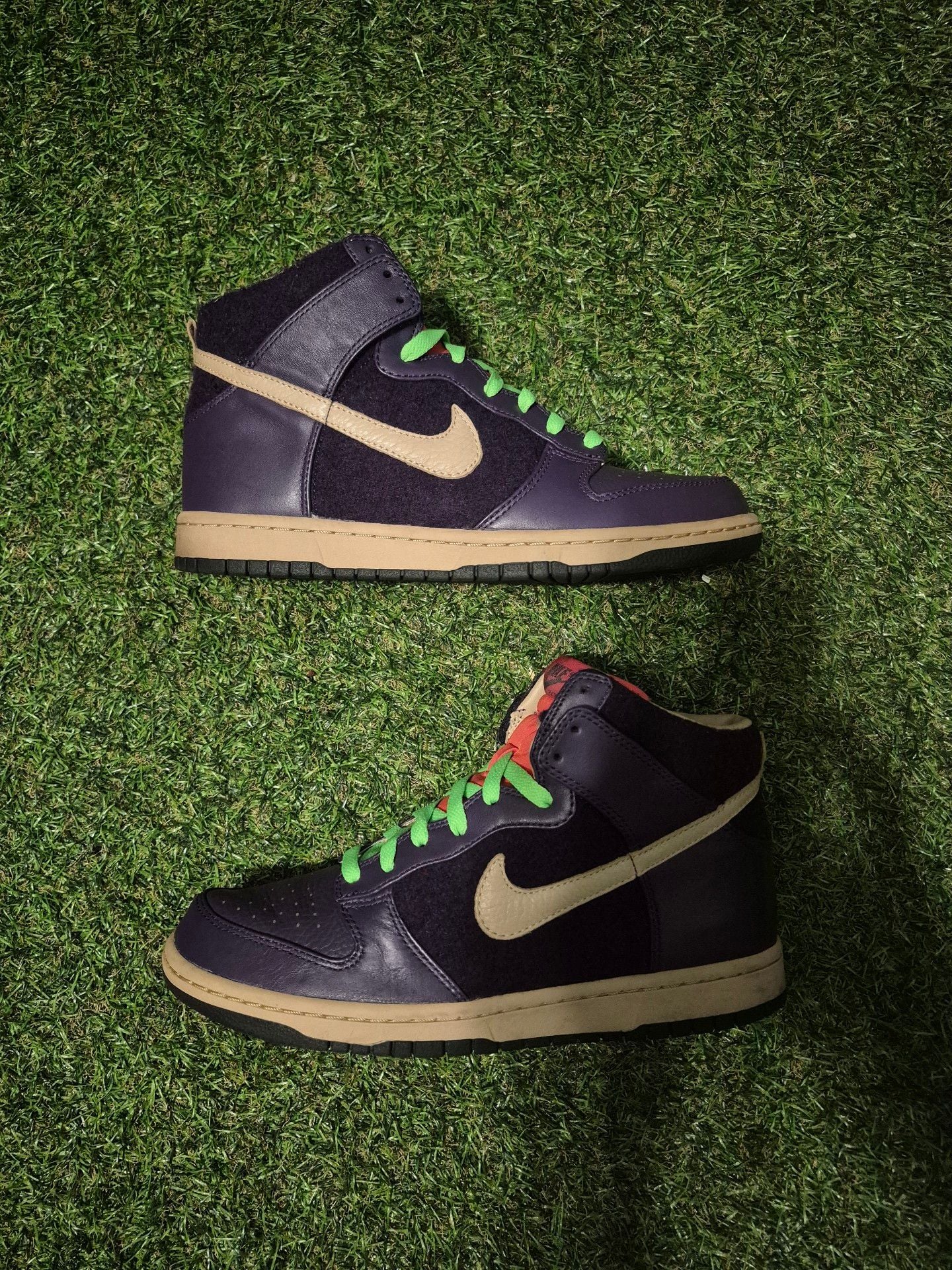 Nike Dunk High Premium Zoom Purple Lime 2