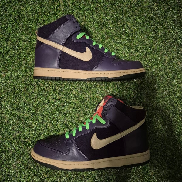 Nike Dunk High Premium Zoom Purple Lime