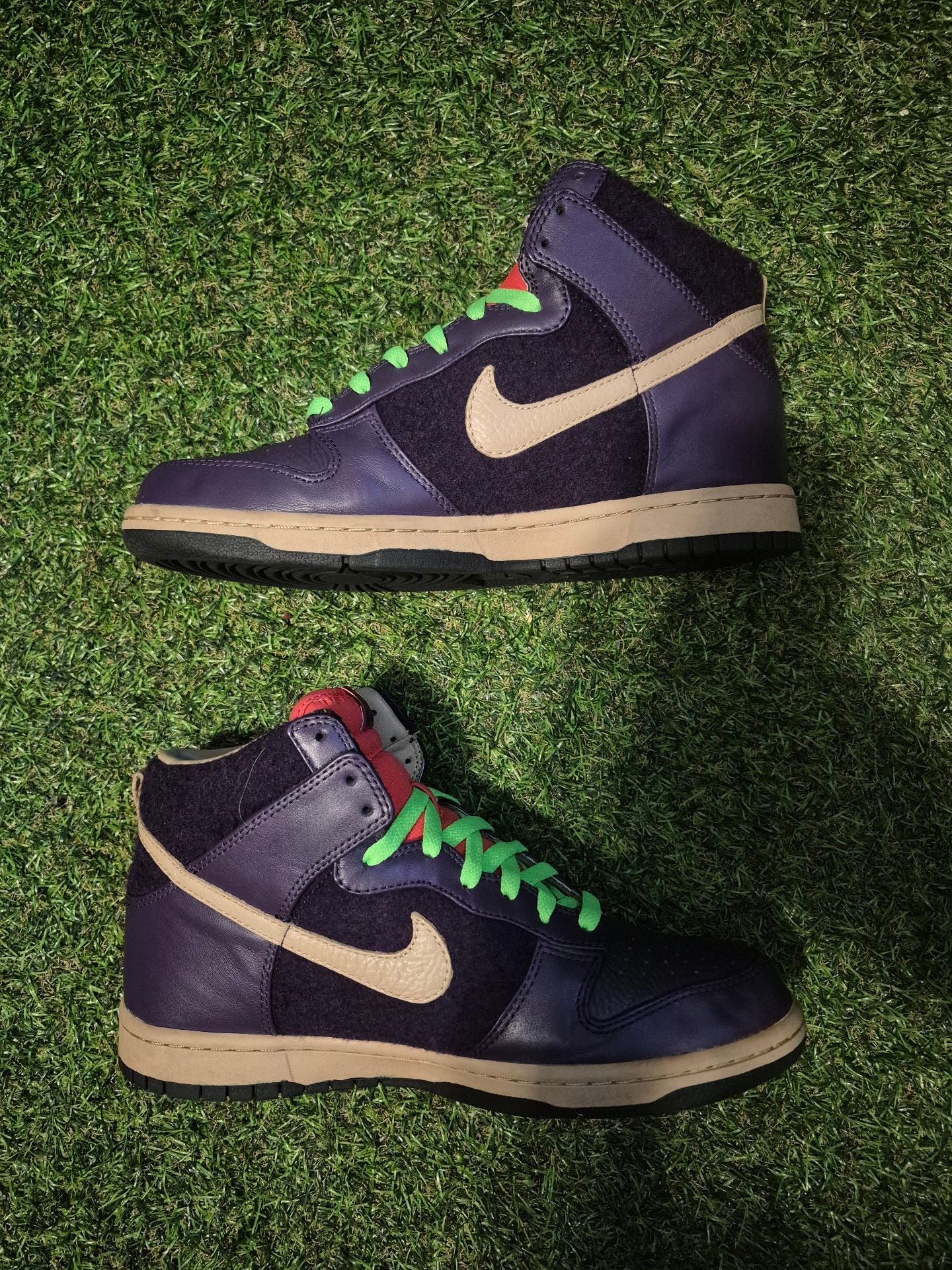 Nike Dunk High Premium Zoom Purple Lime 3