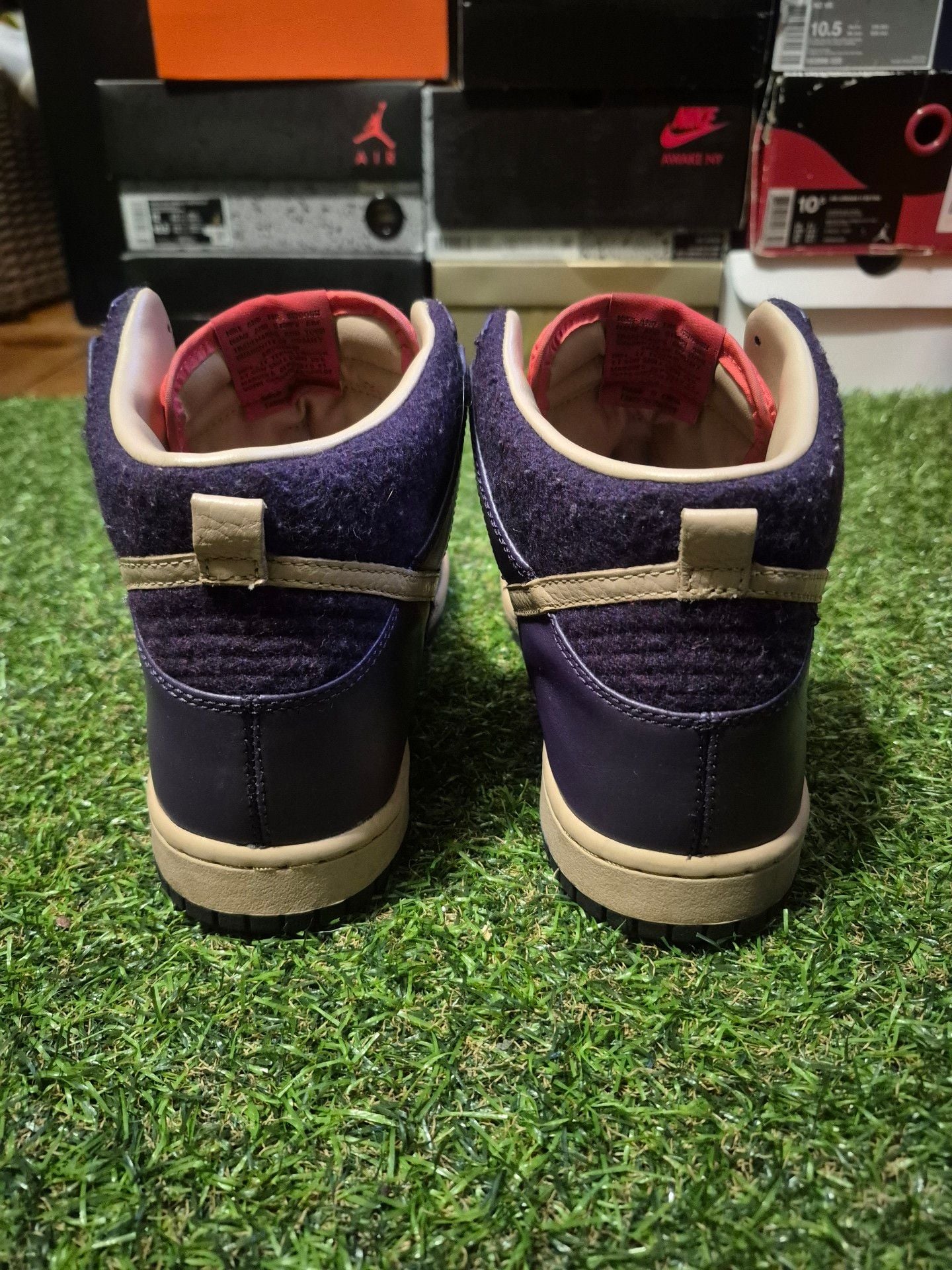 Nike Dunk High Premium Zoom Purple Lime 5