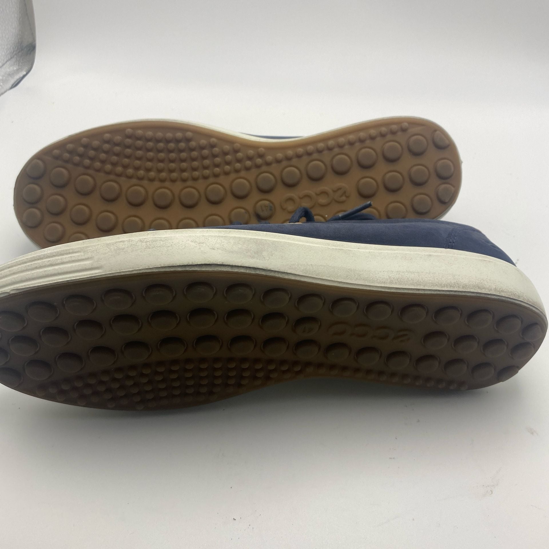 Ecco Soft 7 Size 41 Blue Nubuck Leather Sneakers 7