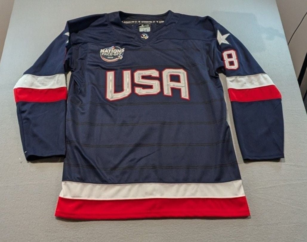 Fanatics Werenski USA 4 Nations Face-Off Jersey Size 54 Blue Hockey 2
