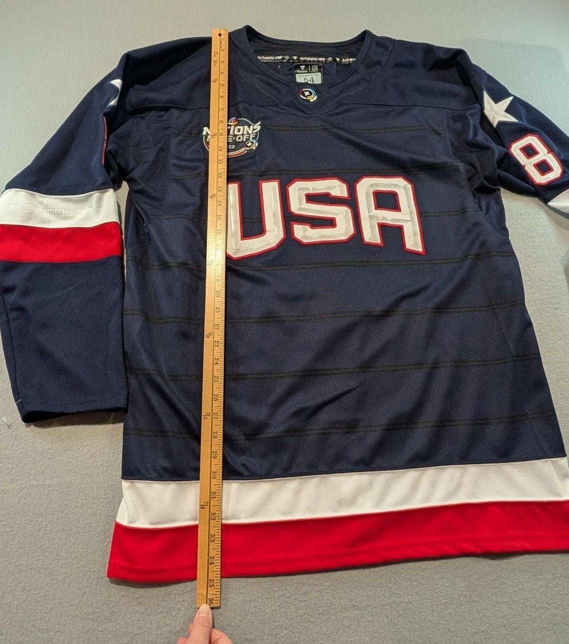 Fanatics Werenski USA 4 Nations Face-Off Jersey Size 54 Blue Hockey 6