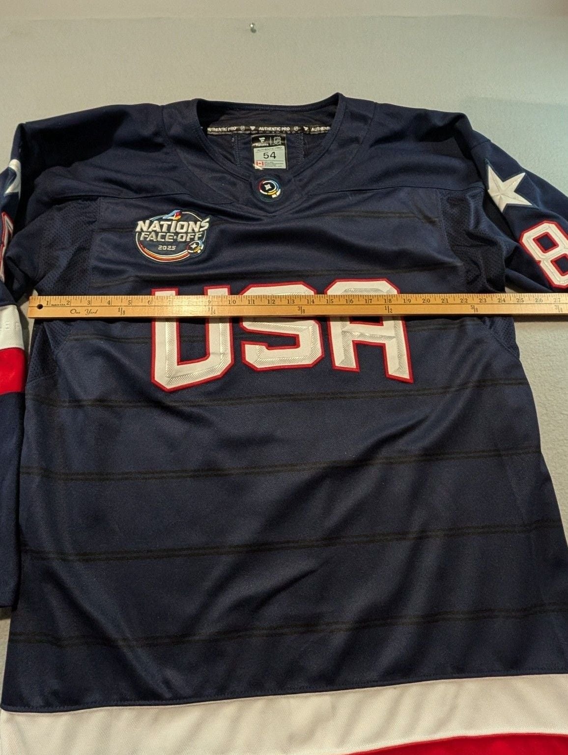 Fanatics Werenski USA 4 Nations Face-Off Jersey Size 54 Blue Hockey 5