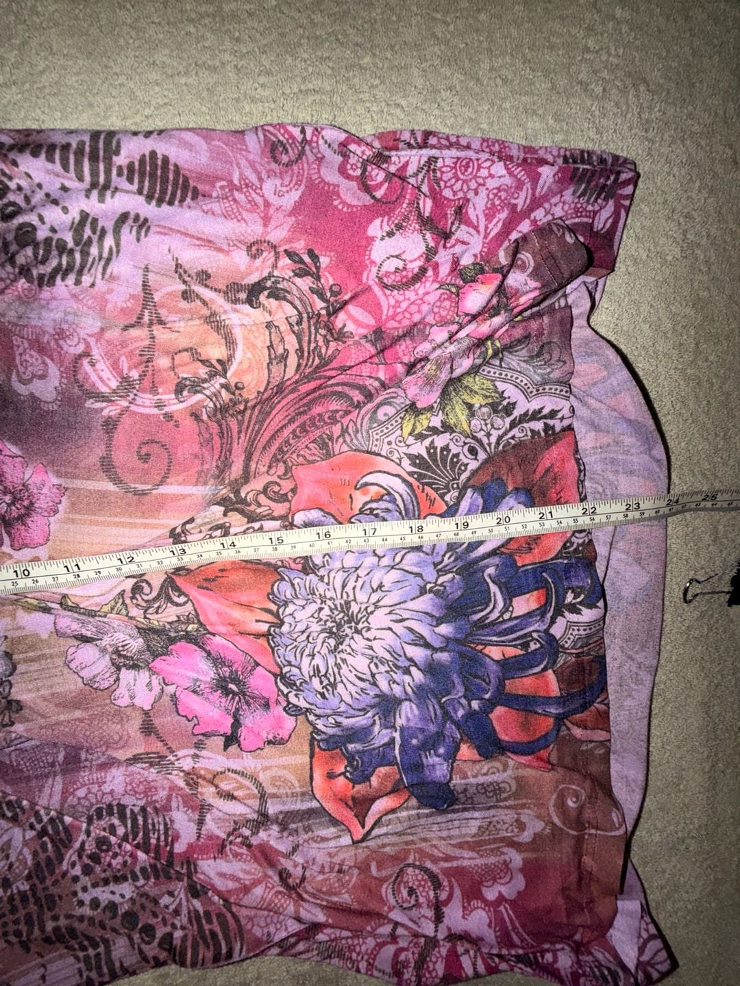Essentials Top Size 1X Pink Floral Sequins Y2K Fairy Grunge 7