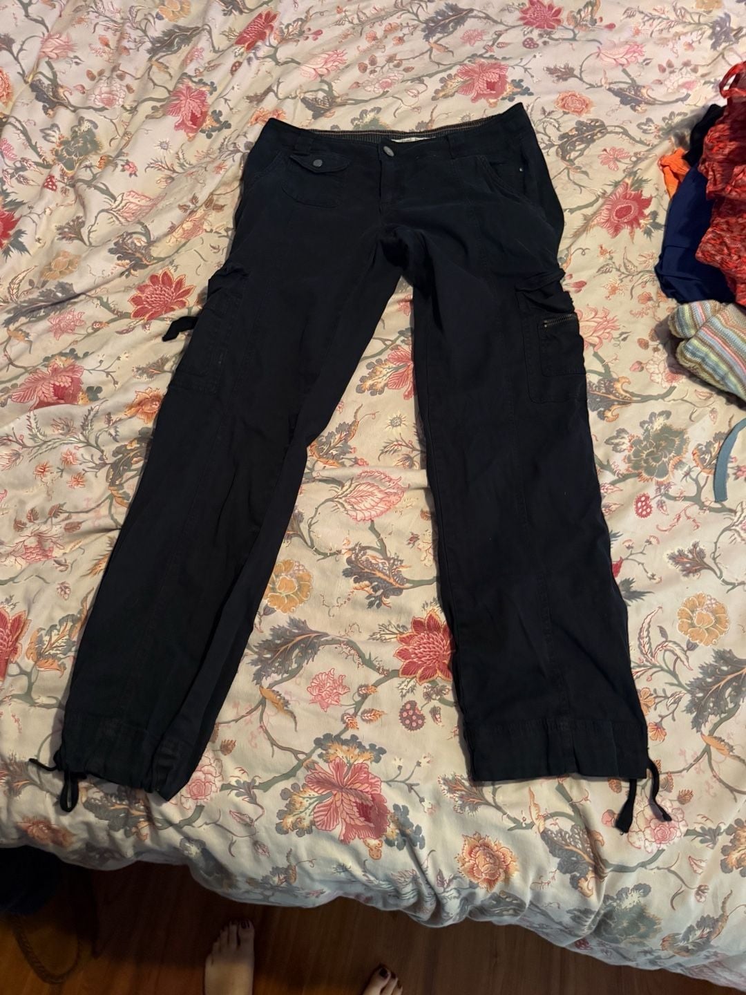 hei hei Cargo Pants Size 6 Black Utility Pockets 2