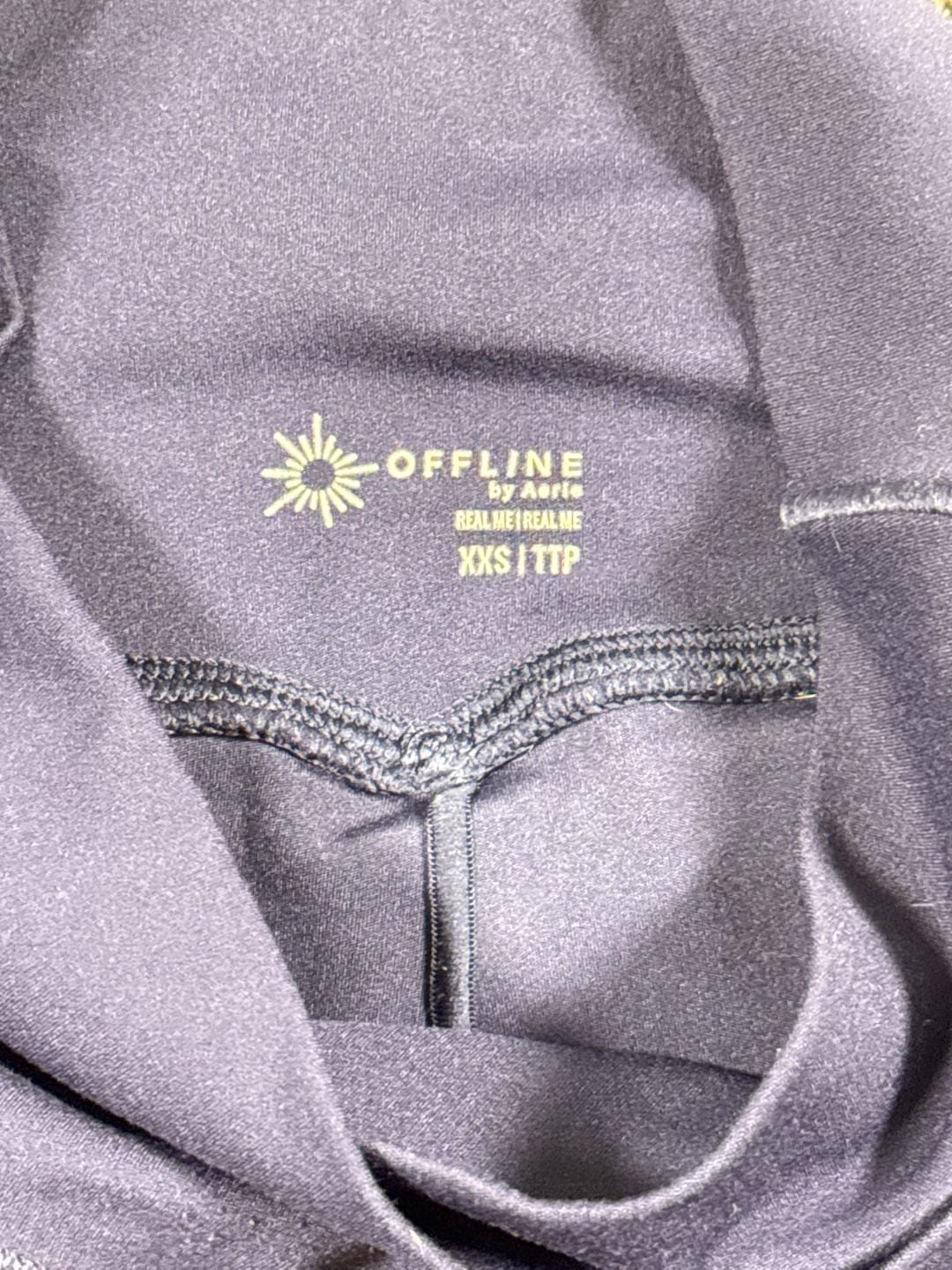 Offline By Aerie Real Me Crossover Flowy Short Size XXS Blue Athletic Workout 3