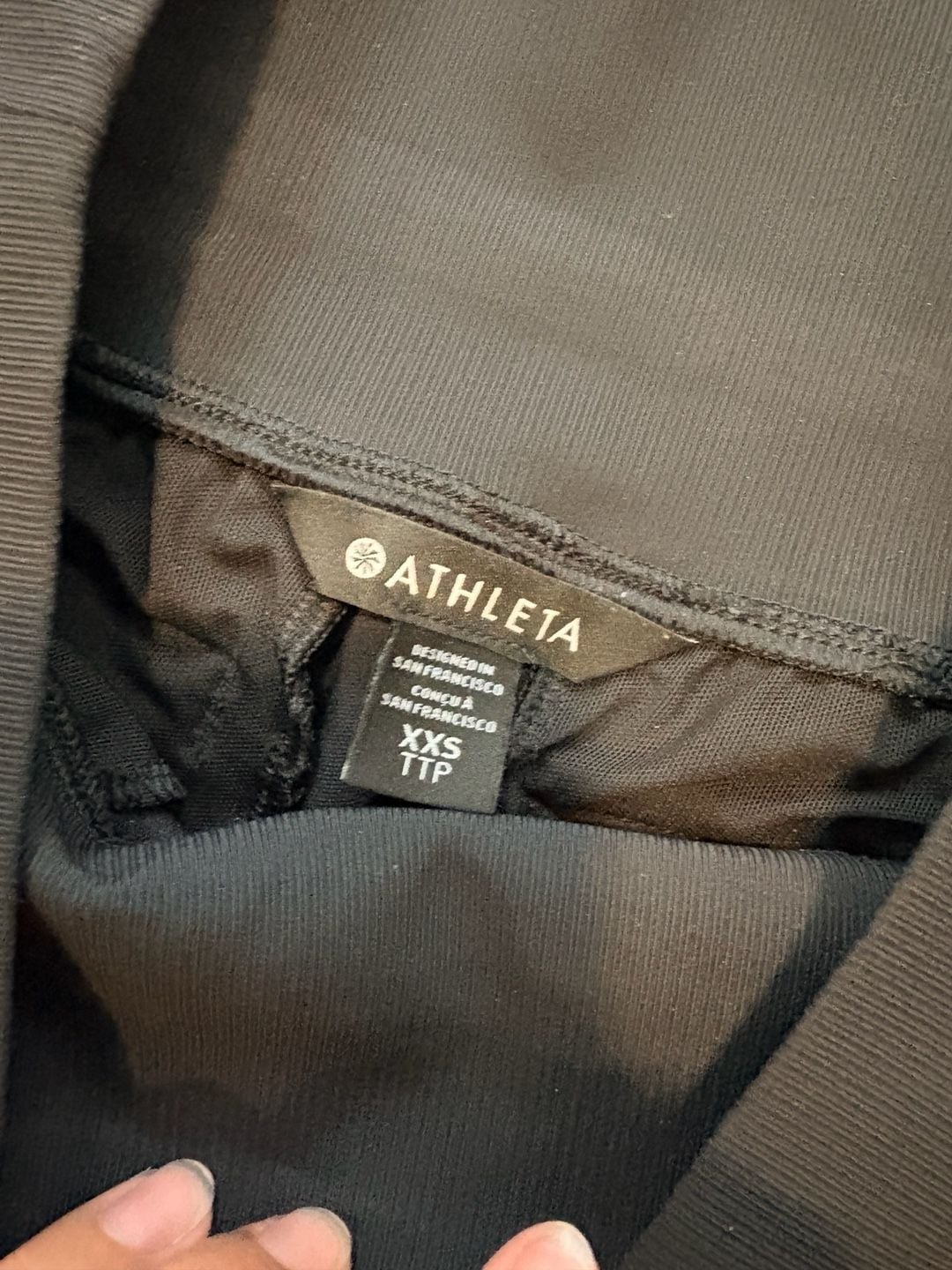 Athleta Track Stripe Wide Leg Pants XXS Black 7