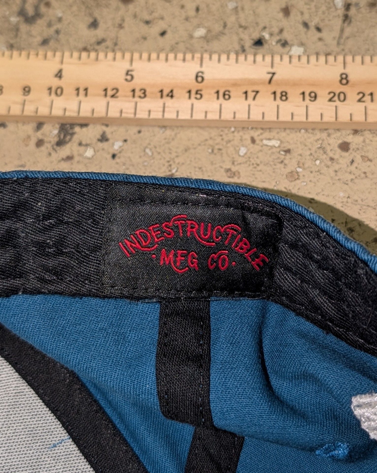 Indestructible Mfg Co Eagle Hat Blue Embroidered Cap 4
