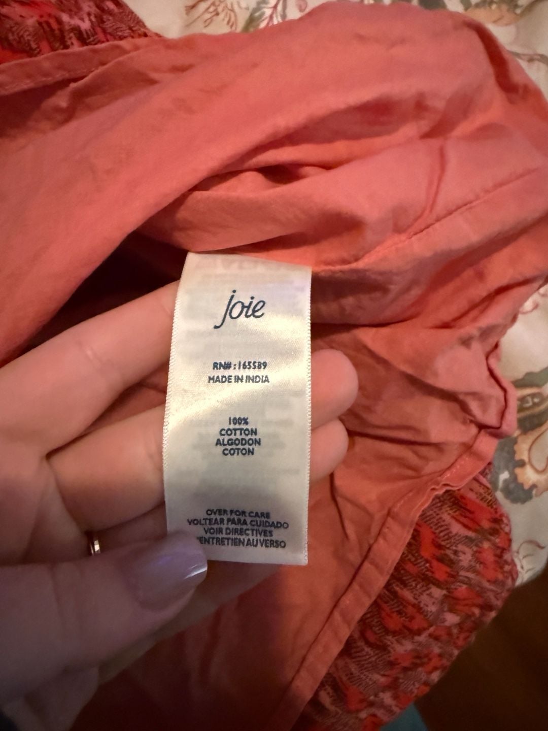 Joie Maxi Dress Size XS Red Pink Floral Cotton Sleeveless Boho Tiered 4