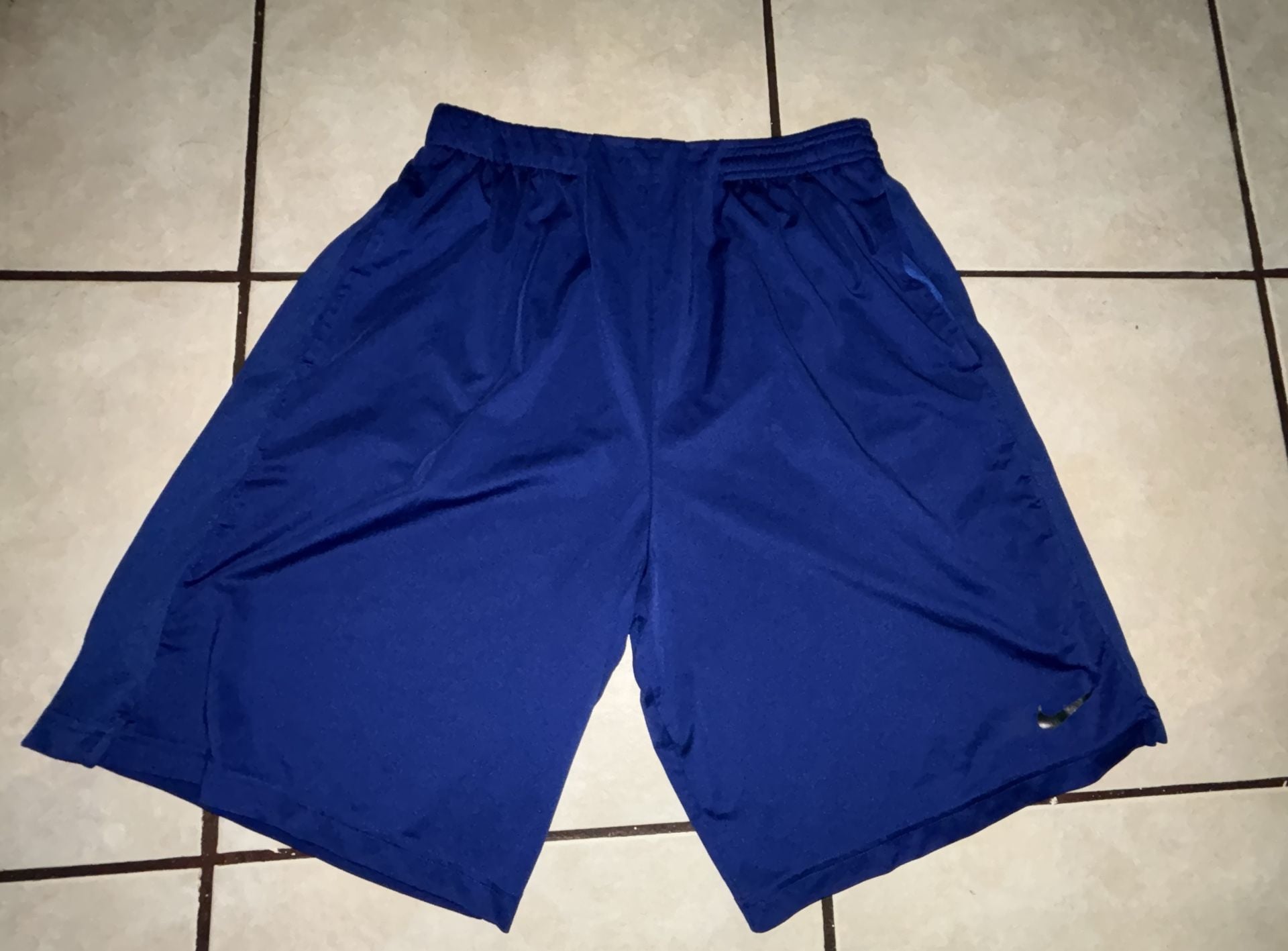 Nike Dri-Fit Athletic Shorts Size M Blue Basketball Gym 2