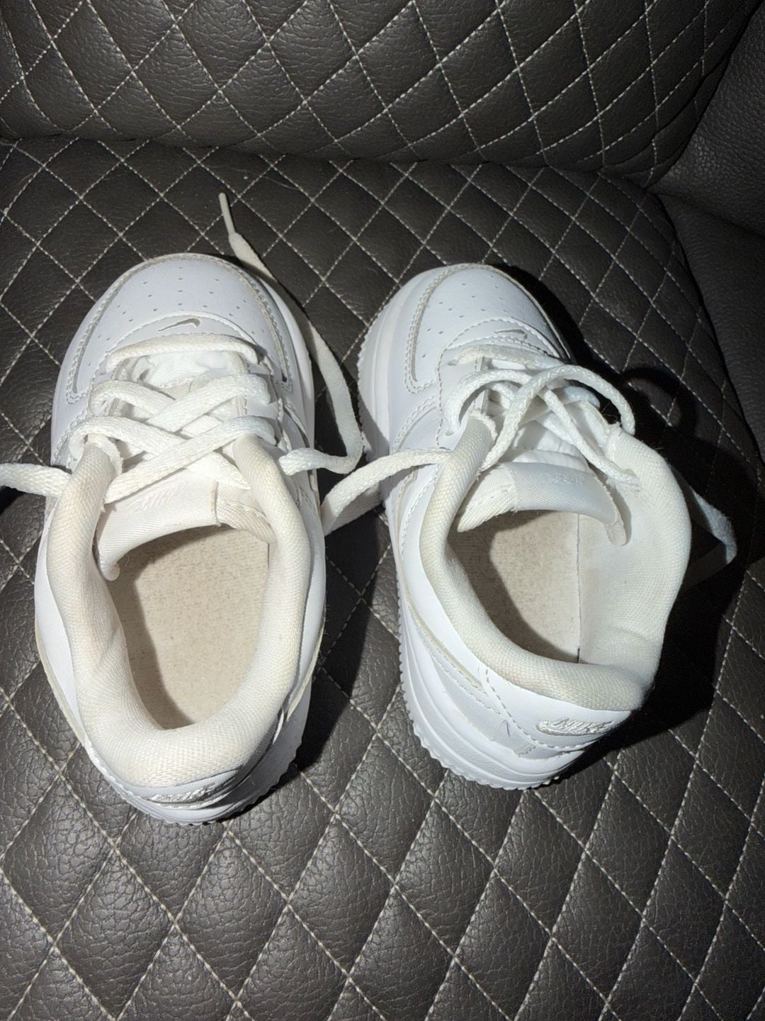 Nike Air Force 1 Toddler Size 7C White Low Top Shoes 3