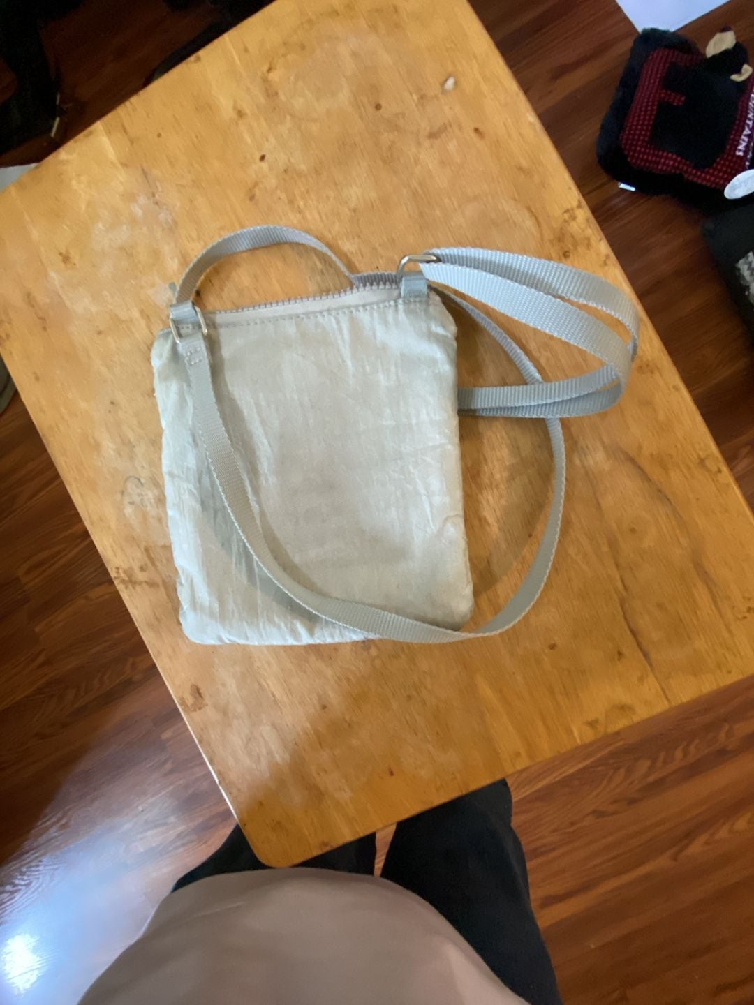 Baggallini Triple Zip Crossbody Bag Gray Nylon Lightweight 7
