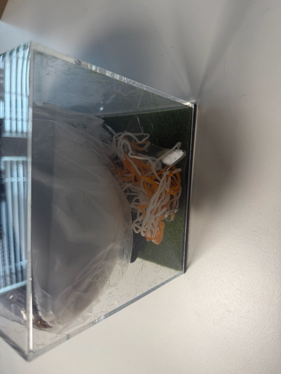 Baby Footprint Football Kit Acrylic Display Case Mini Keepsake Gift 5
