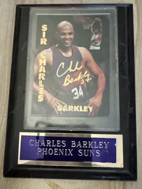Charles Barkley Phoenix Suns Basketball Card Plaque 1