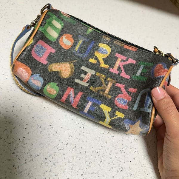 Dooney & Bourke Doodle Collection Letter Print Mini Bag