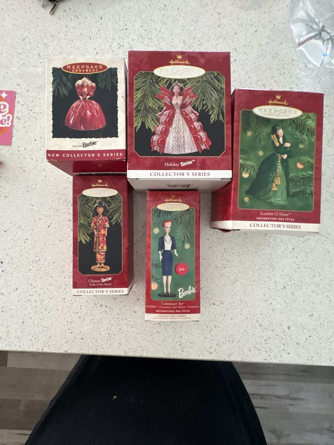 Lot of 5 New Hallmark Keepsake Ornament Barbie Commuter Set Collector's Series!
Never been opened!
1