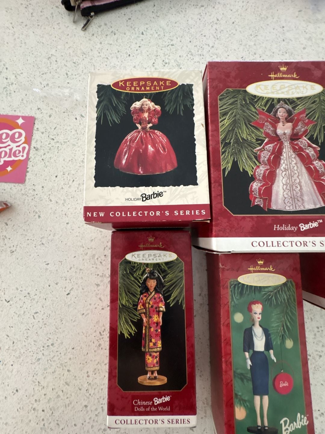 Lot of 5 New Hallmark Keepsake Ornament Barbie Commuter Set Collector's Series!
Never been opened!
2
