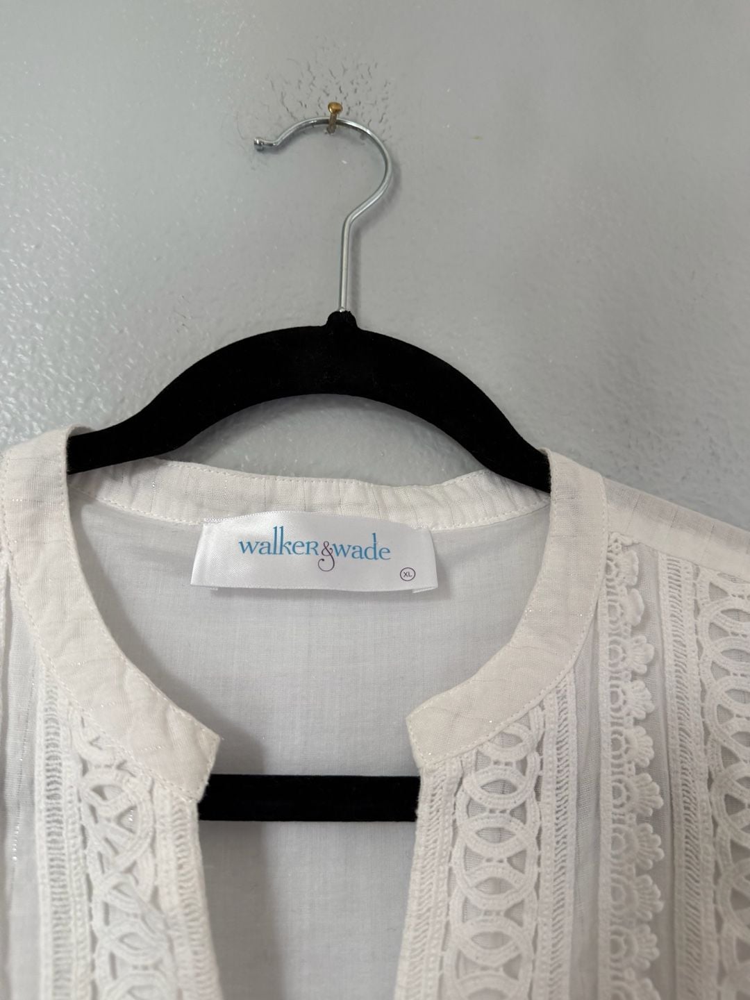 Walker & Wade Belle Dress Size XL White Tiered Tunic 4