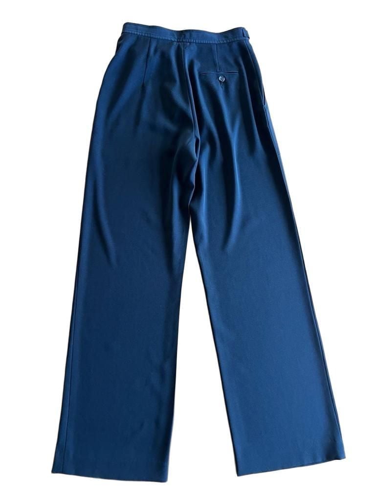 Banana Republic Charcoal Gray Wide Leg Pants Size 2 Stretch Tie Waist Trousers 9
