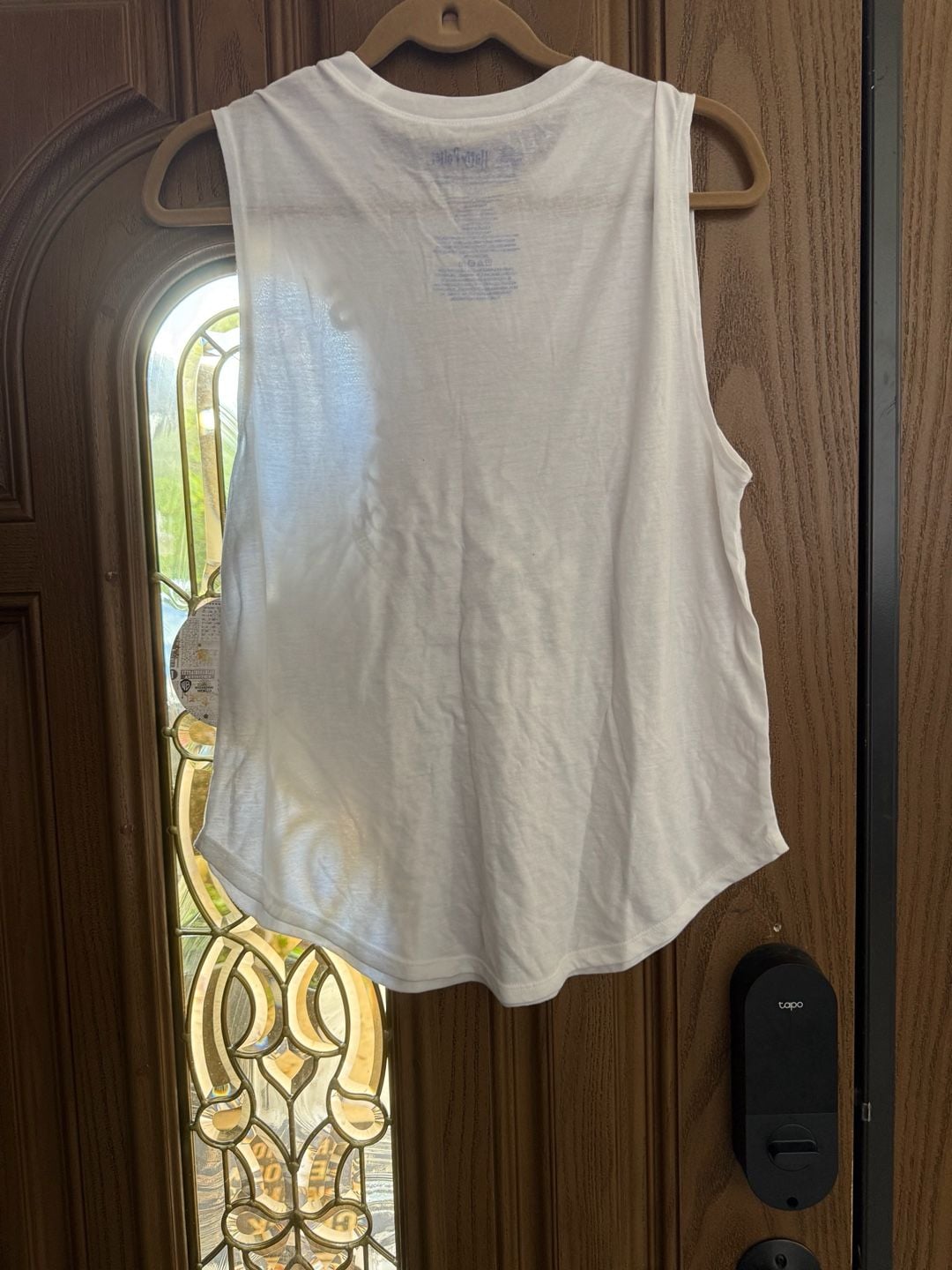 Harry Potter Hogwarts Alumni Muscle Tank Top White Foil Graphic 3
