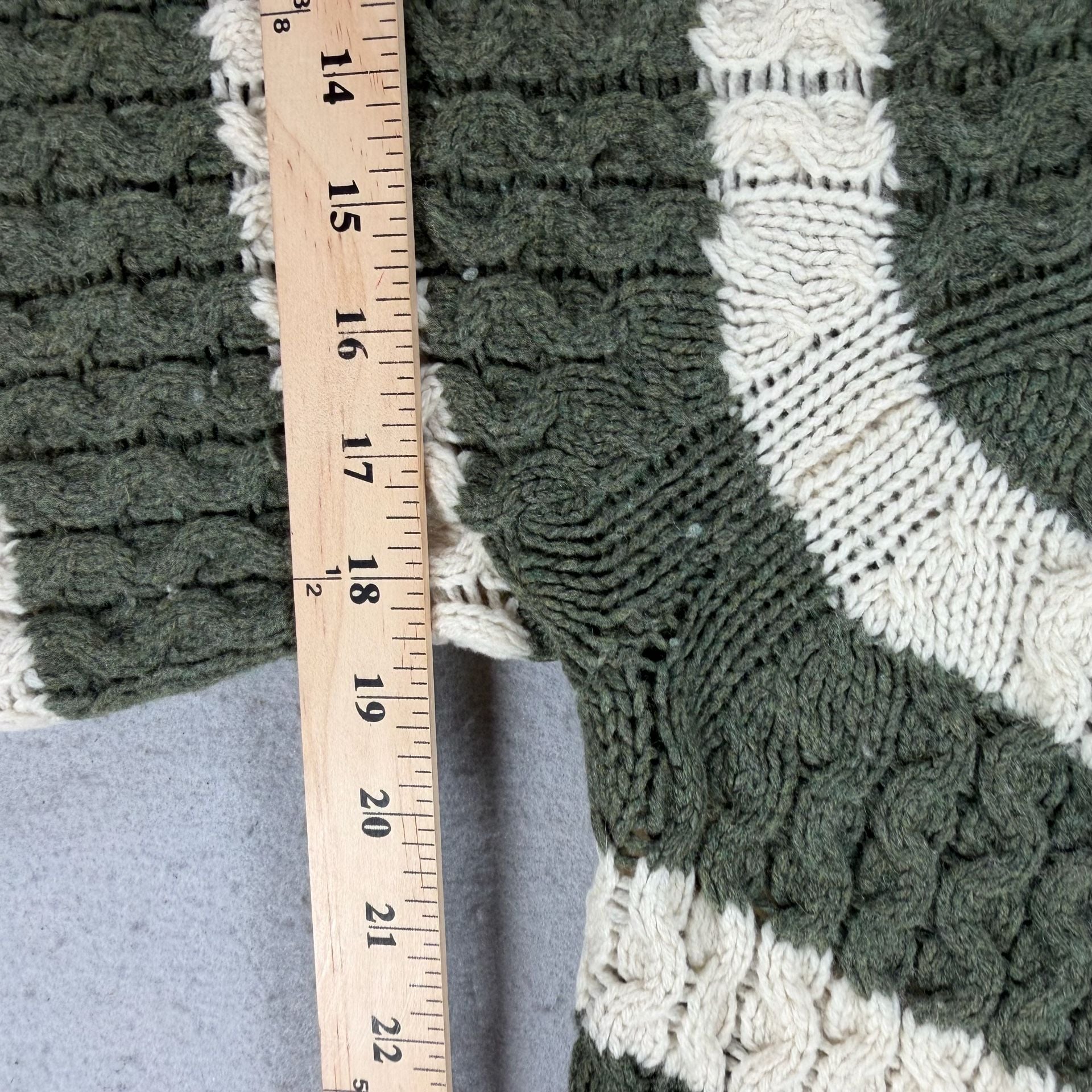 J. Crew Merino Wool Cable Knit Stripe Sweater Size M women’s 6
