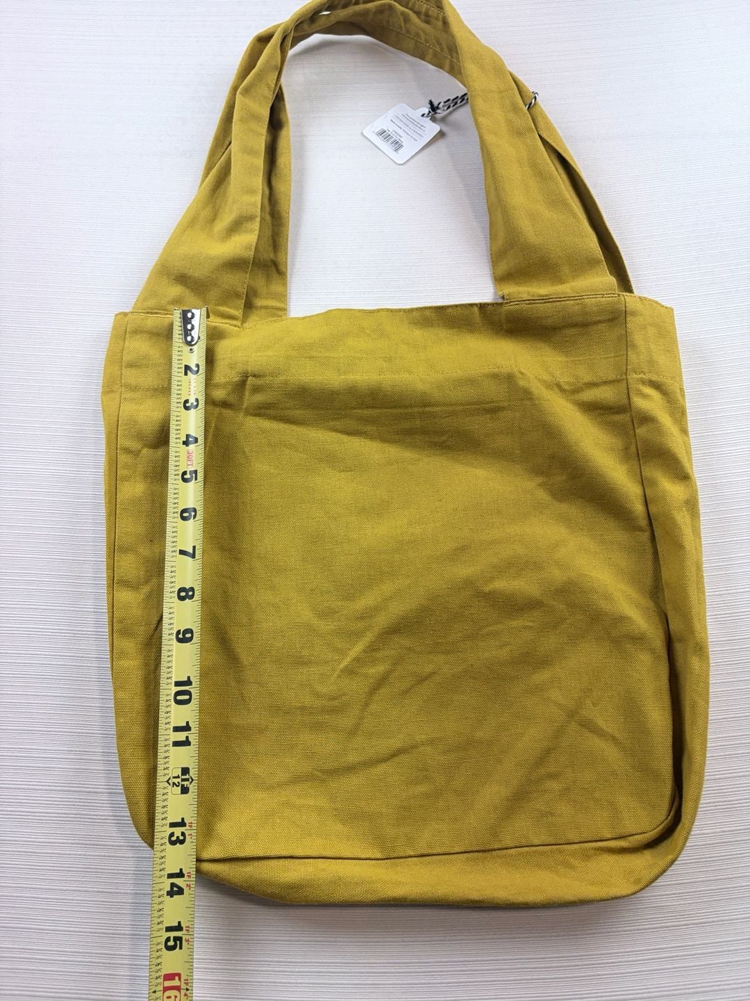 Danica Studio To And Fro Tote Bag Mustard Yellow Floral Embroidered Cotton 7