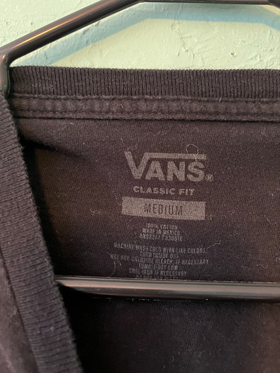 Vans Pushing Up Long Sleeve T-Shirt Size Medium Black 4