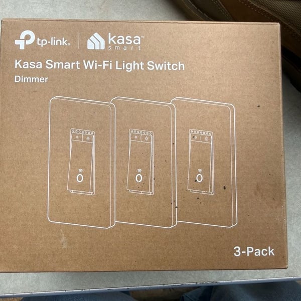 TP-Link Kasa Smart Wi-Fi Light Switch Dimmer HS220P3 3-Pack