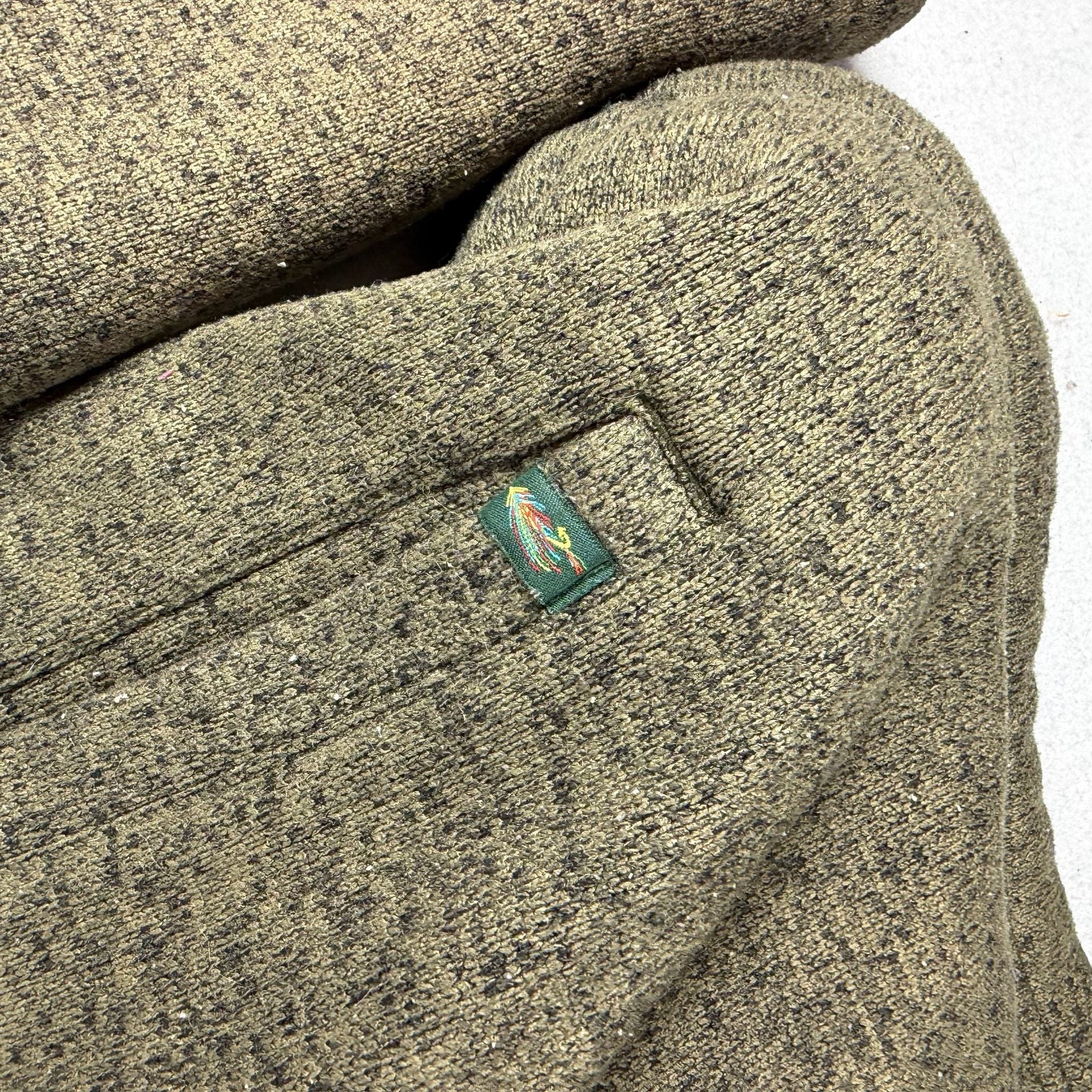 Orvis Quarter Zip Pullover Size M Green Sherpa Lined 11