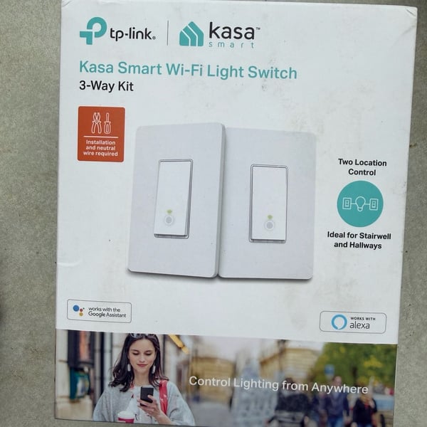 TP-Link Kasa Smart Wi-Fi Light Switch HS210 Kit