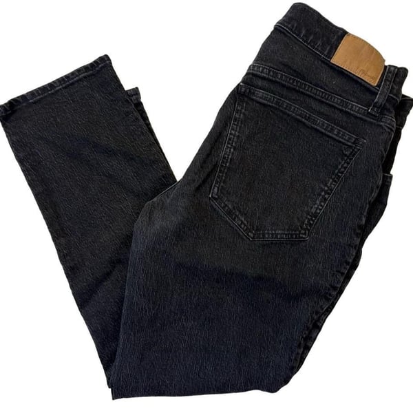 Madewell The Mid-Rise Perfect Vintage Jean Size 31 Black Denim