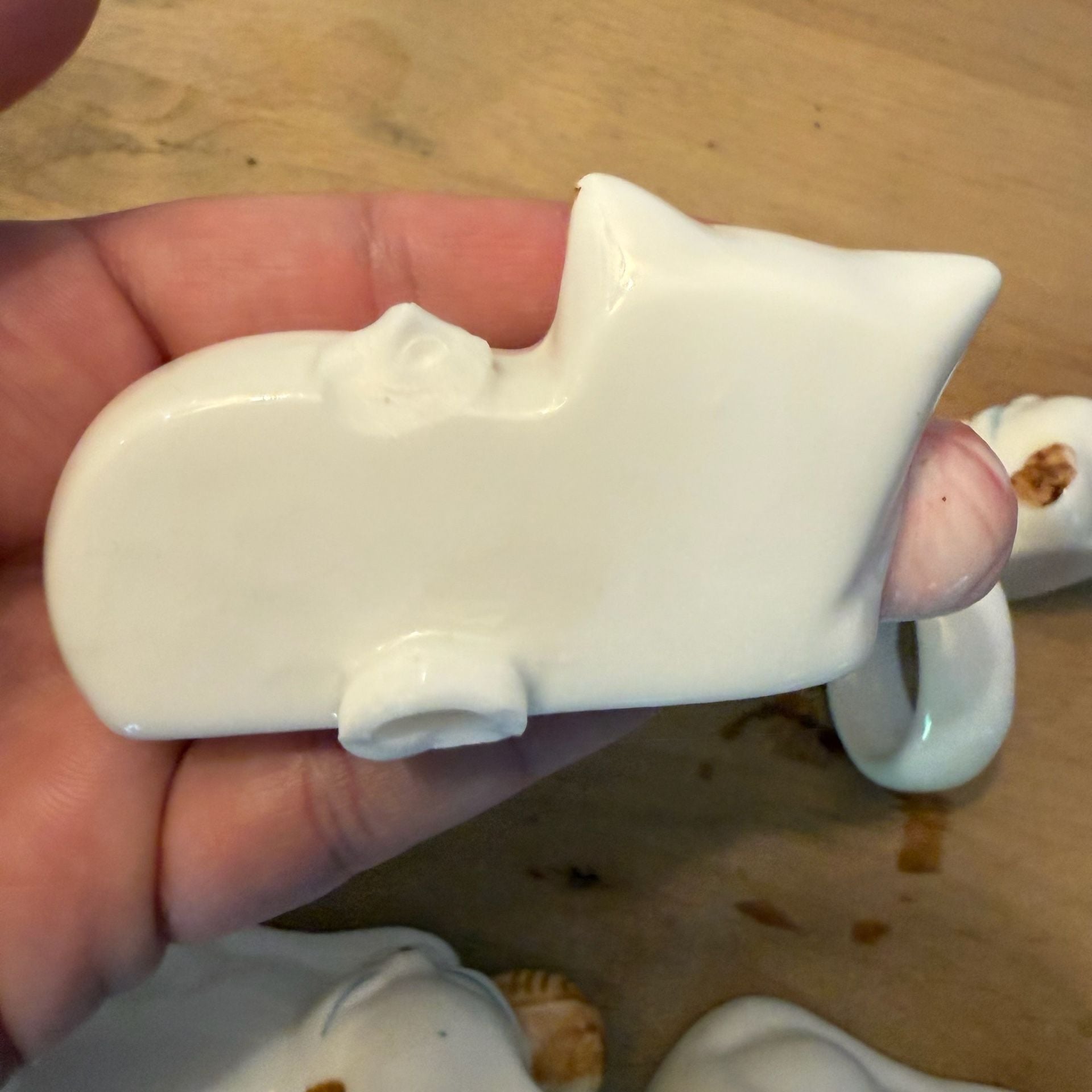 Vintage Ceramic Cat Napkin Rings Set of 4 Yarn 7