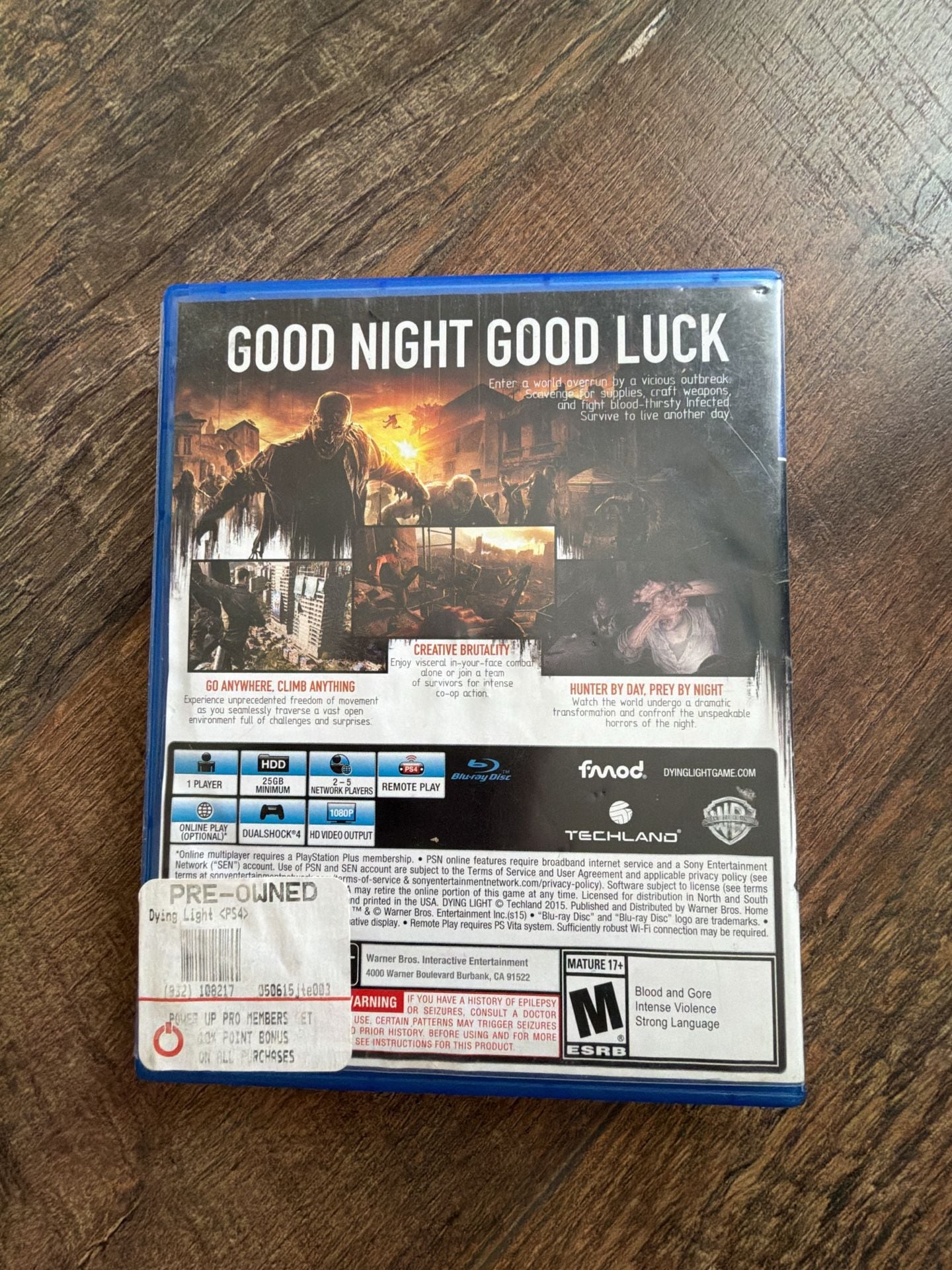 Techland Dying Light PS4 PlayStation 4 Game 2