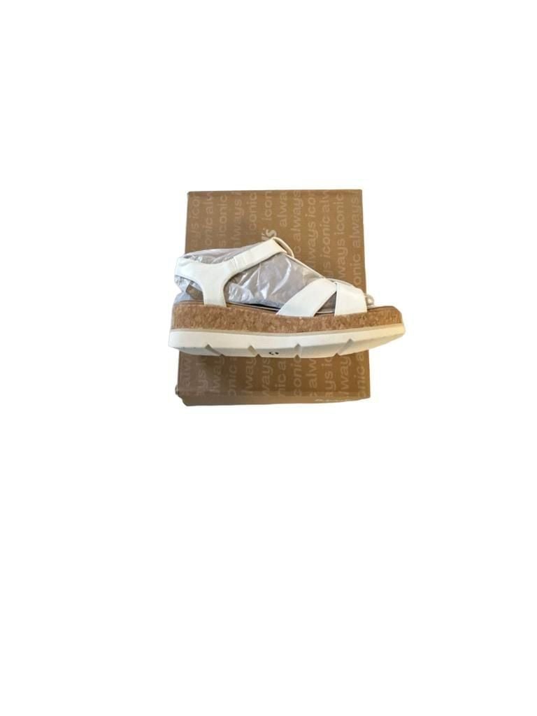 Dr. Scholl's Shoes Women's Once Again Sandal, White Faux Leather, 11 M Shoes 3