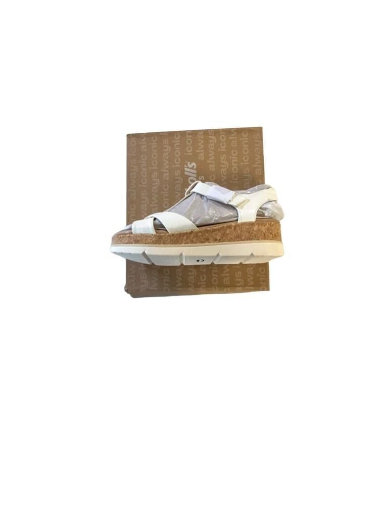 Dr. Scholl's Shoes Women's Once Again Sandal, White Faux Leather, 11 M Shoes 4