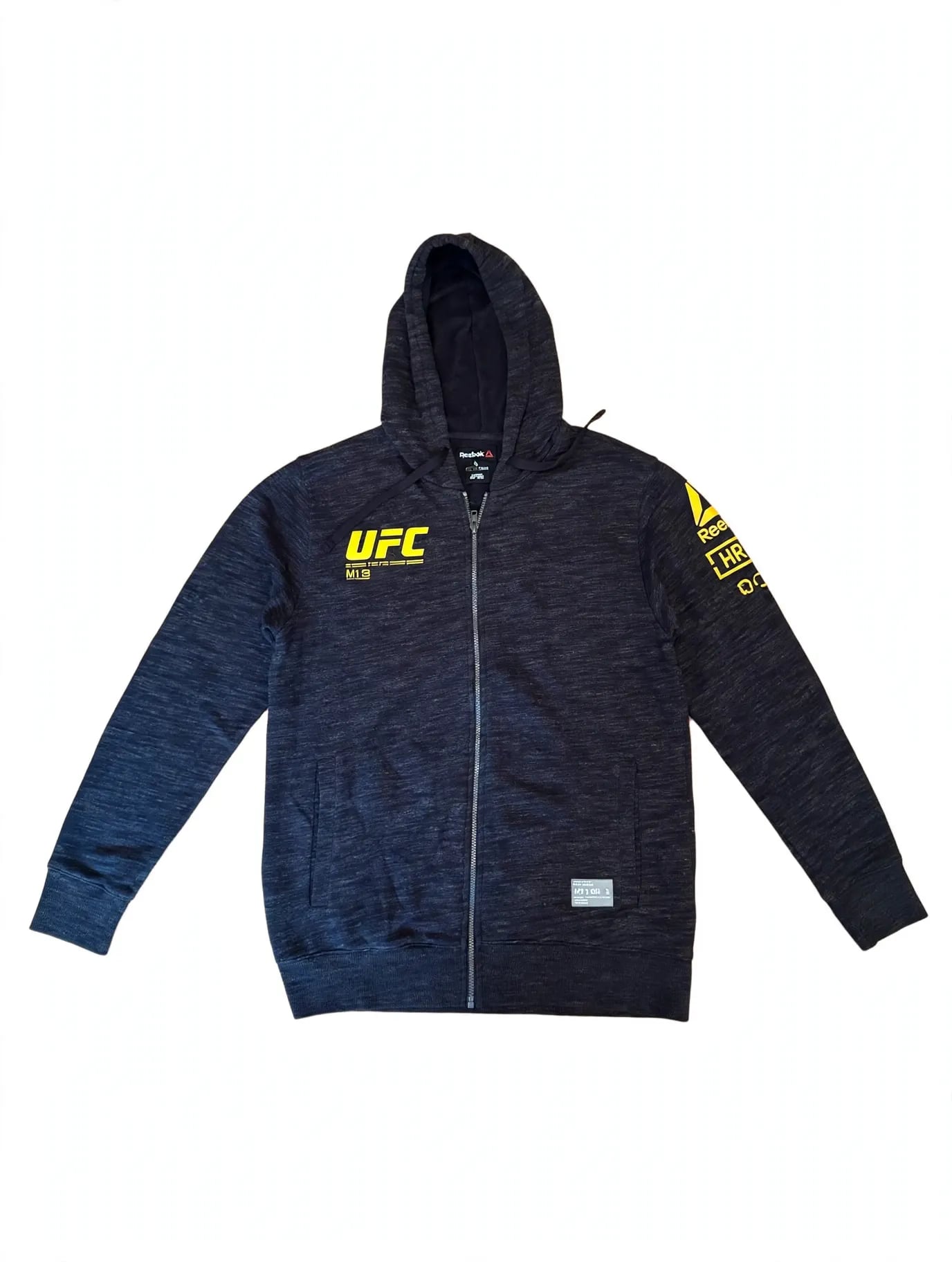 Reebok UFC Fight For Yours Hoodie Men’s Full Zip MMA Walkout Fight Kit Gray 10