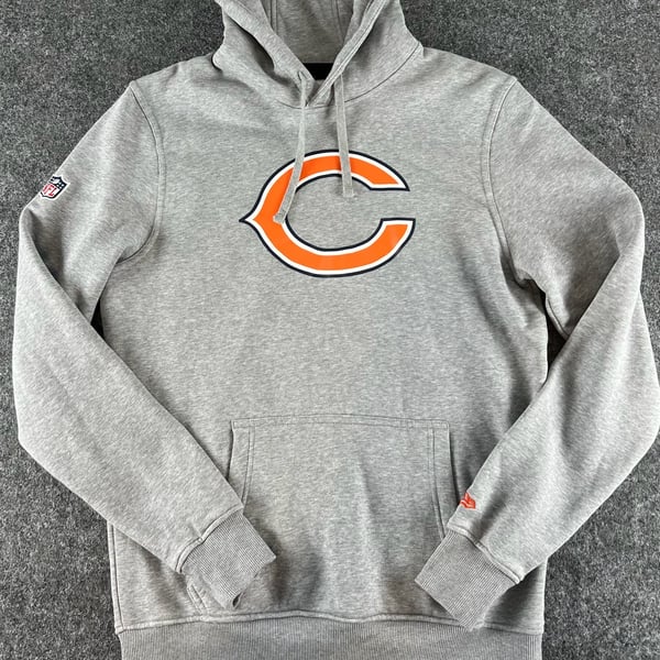 Chicago Bears New Era Pullover Hoodie Large Grey NFL Team Logo