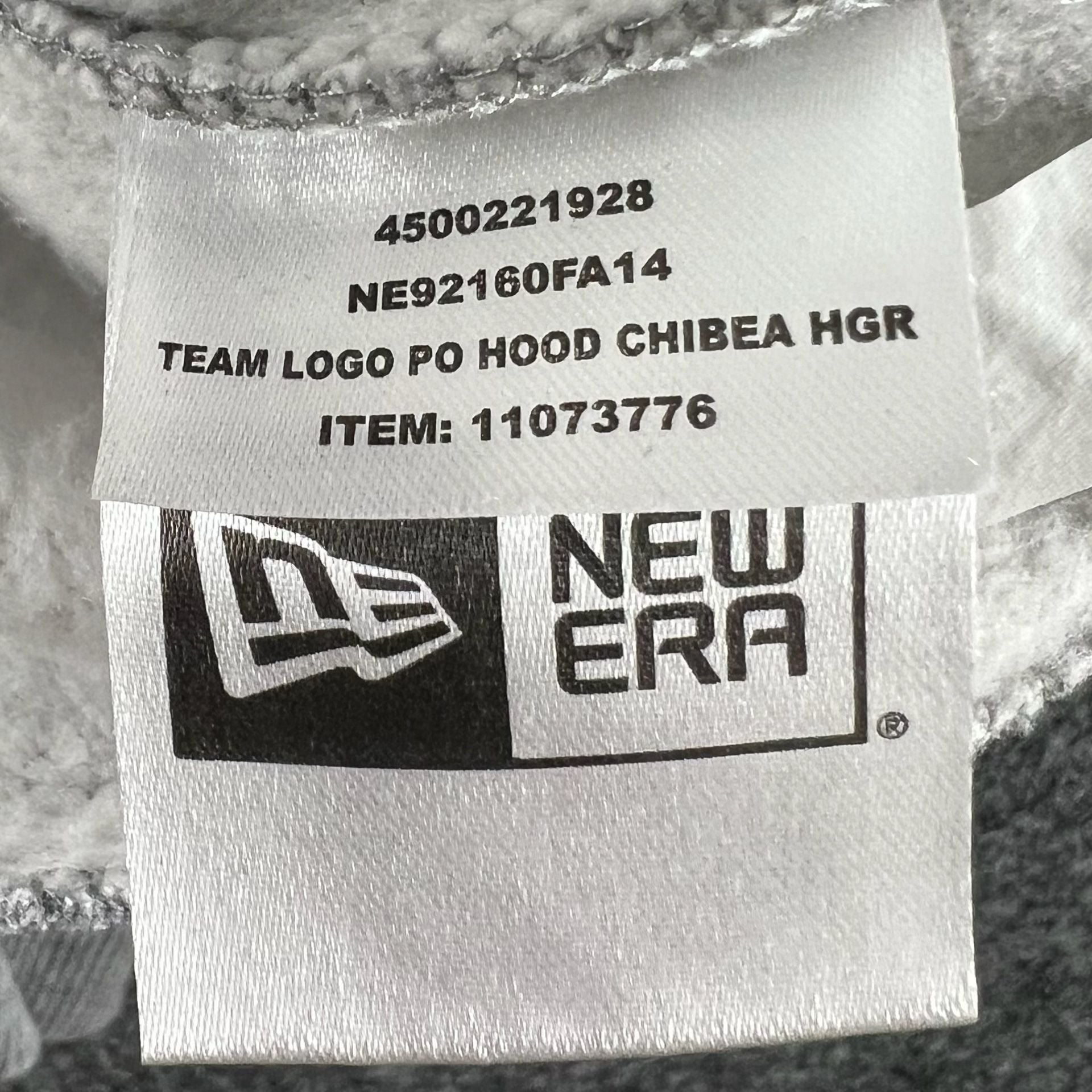 Chicago Bears New Era Pullover Hoodie Large Grey NFL Team Logo 7