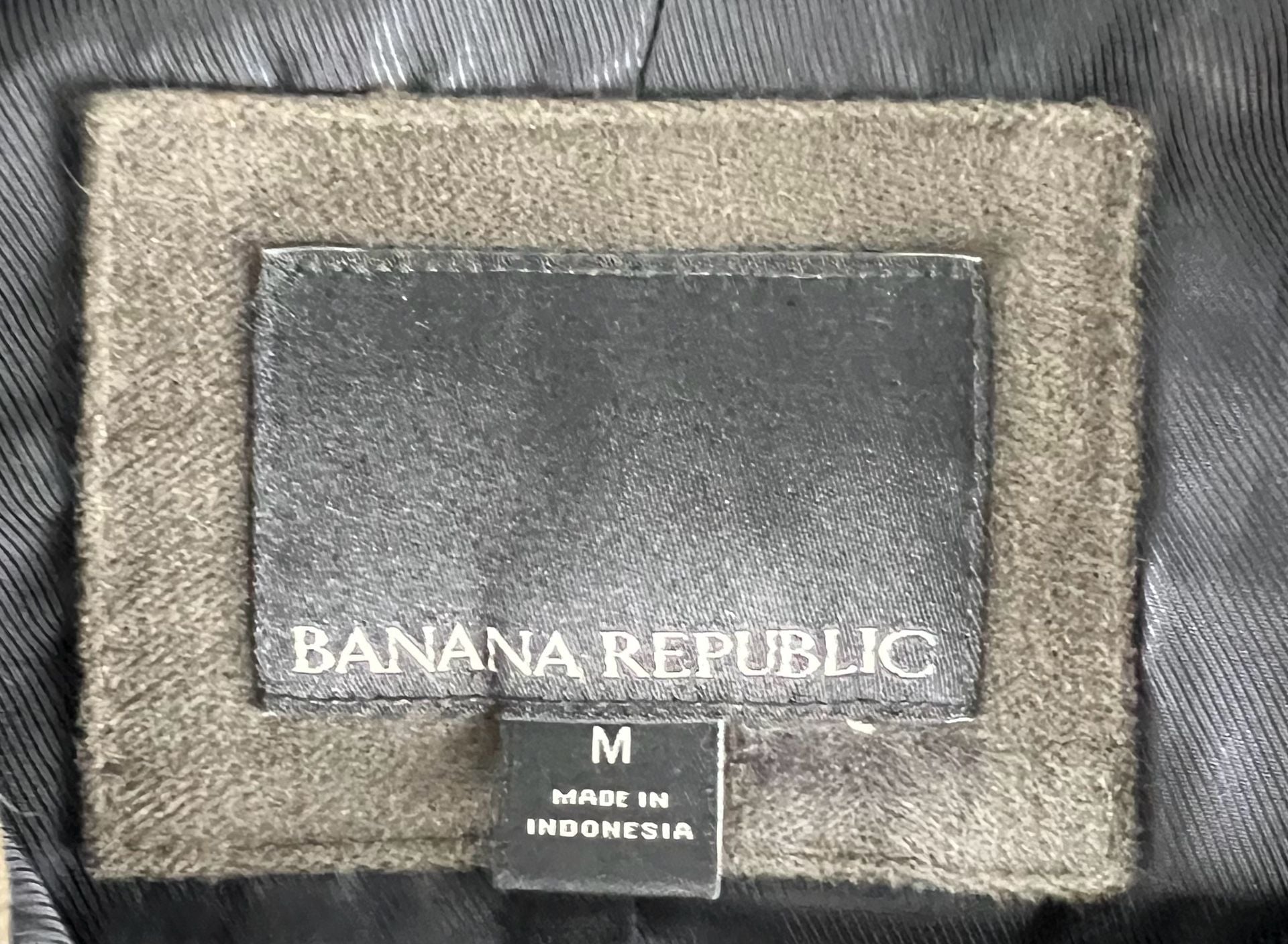 Banana Republic Italian Moleskin Trucker Jacket Size M Olive Cotton 3