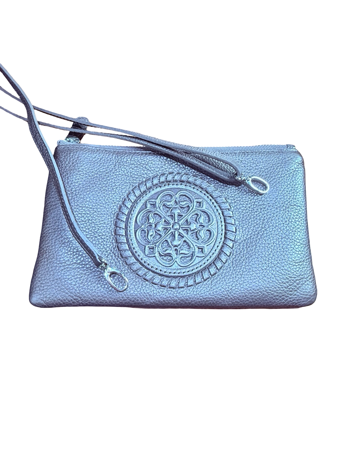 Brighton Ferrara Rhya Crossbody Bag Black Leather Medallion 9