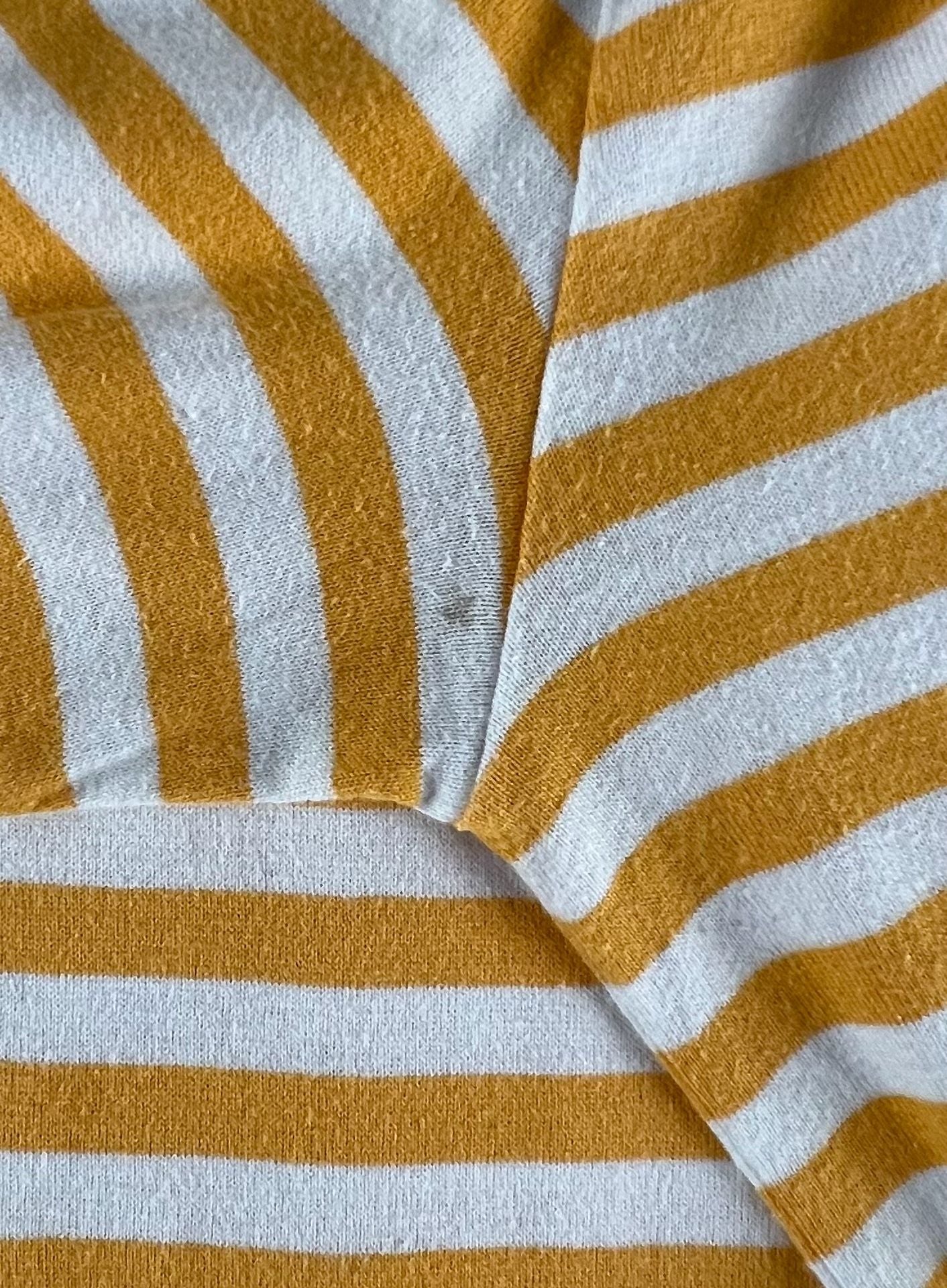 COMME des GARÇONS PLAY Striped Long Sleeve T-Shirt Size M Yellow 7